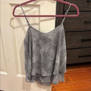 Spotted Black and White Women's Top